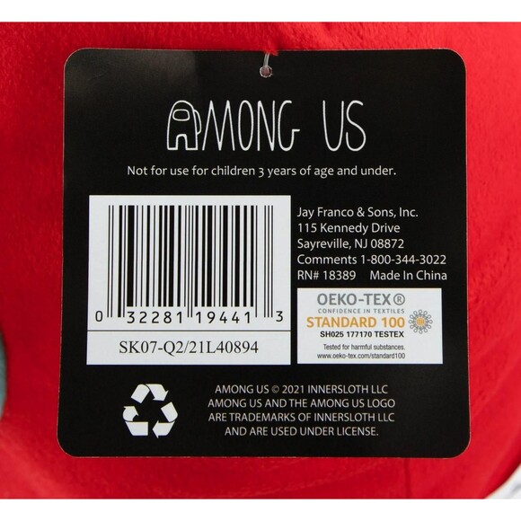 Among Us Red Crewmate Plush Pillow Buddy|New With Tags| Official Licensed - Picture 12 of 12